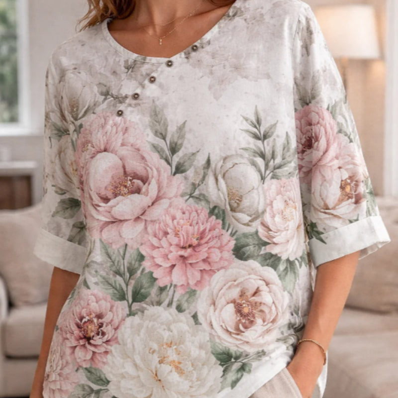 Women’s Loose Fit Cotton Top Fashionable